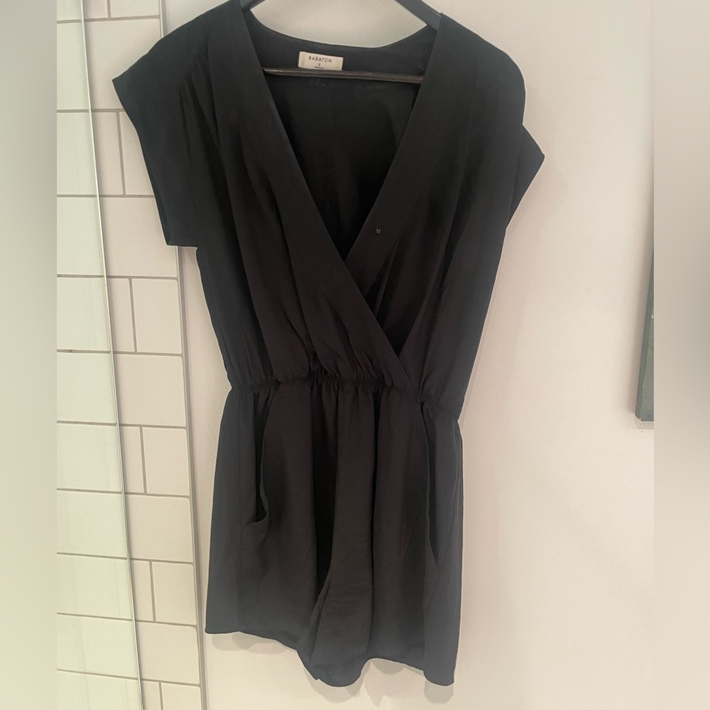 babaton silk romper